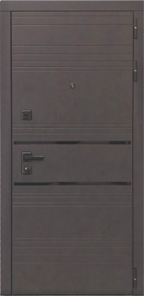 Входная дверь ДвериПРО L-43 СБ-1 (ст. белое, 16мм, беленый дуб) DPRO195811 внешняя сторона