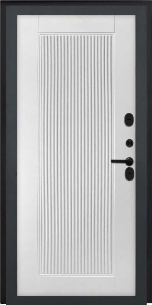 Входная дверь ДвериПРО Модель L-49 ПВХ 10мм Астрод Velutto Bianco DPRO198150 внутренняя сторона